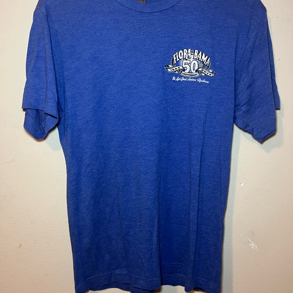Vintage flora-bama Next Level Apparel Blue Graphic Tee